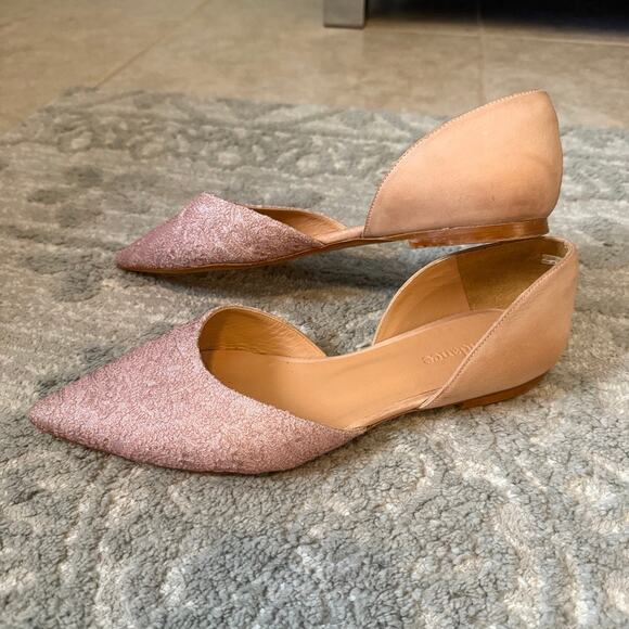 Sundance 41 Fontainebleau Blush lace D’Orsay flats pointed toe 2928 - Picture 8 of 8